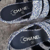 CHANEL CC Turnlock Slingback Sandals 35 *New