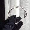 HERMES Chaine d'Ancre Enchainee Large Sterling Silver Bracelet SH