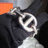 HERMES Chaine d'Ancre Enchainee Large Sterling Silver Bracelet SH