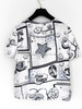 CHANEL 25B Printed Silk Top *New