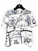 CHANEL 25B Printed Silk Top *New