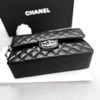 CHANEL Black Caviar Small Classic Flap Bag SHW *New