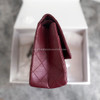 CHANEL Burgundy Aged Calf 2.55 Reissue 226