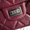 CHANEL Burgundy Aged Calf 2.55 Reissue 226