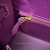 HERMES Kelly 25 Sellier Anemone Epsom GHW