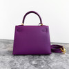 HERMES Kelly 25 Sellier Anemone Epsom GHW