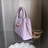 CHANEL 24P Lilac Purple Kelly  Shopping Bag GHW *New