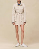 HERMES 2026 Cashmere Short Parka Coat 34 Blanc Sable *New
