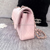 CHANEL 22S Rose Clair Caviar Small Classic Flap Lt Gold Hw *New