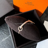 HERMES Clou de Forge Pave Bracelet Diamonds RG *New