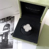 VAN CLEEF & ARPELS Magic Alhambra Ring Pave Diamonds WG 50