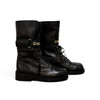 CHANEL Lace Up Combat Boots 36 *New