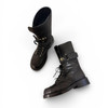 CHANEL Lace Up Combat Boots 36 *New