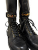CHANEL Lace Up Combat Boots 36 *New