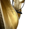 CHANEL 20A Mary Jane Bow Flat Gold/ Black 35.5 *New
