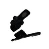 HERMES Oran Shearling Flat Sandals 35.5 Noir *New
