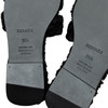 HERMES Oran Shearling Flat Sandals 35.5 Noir *New