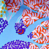 HERMES 'Dans un Jardin Anglais' by Alice Shirley Silk Twill 90 Scarf Lilac *New