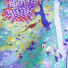 HERMES 'Dans un Jardin Anglais' by Alice Shirley Silk Twill 90 Scarf Lilac *New