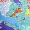 HERMES 'Dans un Jardin Anglais' by Alice Shirley Silk Twill 90 Scarf Lilac *New
