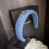 CHANEL 25P CC Logo Denim Headband *New