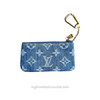 LOUIS VUITTON LV x TM Cerises Denim Pochette Cles Key Pouch