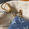 LOUIS VUITTON LV x TM Cerises Denim Pochette Cles Key Pouch