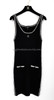 CHANEL 22C Sleeveless Knit Dress CC Logo 34 Black