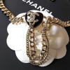 CHANEL 22B CC Heart Choker Necklace Chains & Crystals *New