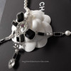 CHANEL 23K Bow Necklace Crystals & Pearls *New