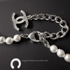 CHANEL 23K Bow Necklace Crystals & Pearls *New