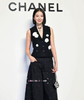 CHANEL 23K Bow Necklace Crystals & Pearls *New