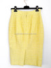 CHANEL 12C Yellow Tweed Jacket + Skirt Suit