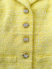 CHANEL 12C Yellow Tweed Jacket + Skirt Suit