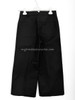 HERMES Stretch Cotton Twill Cropped Pants 38 Noir