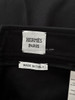 HERMES Stretch Cotton Twill Cropped Pants 38 Noir