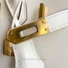HERMES Birkin 25 Sellier Nata GHW U