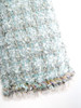 CHANEL 20P Fantasy Tweed Jacket Turquoise/ Khaki/ Gold 38