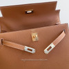 HERMES Kelly 25 Sellier Gold Epsom GHW