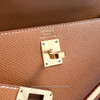 HERMES Kelly 25 Sellier Gold Epsom GHW