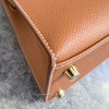 HERMES Kelly 25 Sellier Gold Epsom GHW