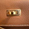 HERMES Kelly 25 Sellier Gold Epsom GHW