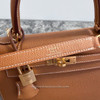 HERMES Kelly 25 Sellier Gold Epsom GHW