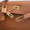HERMES Kelly 25 Sellier Gold Epsom GHW