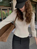 CHANEL 21C Cotton Pullover CC Buttons 36