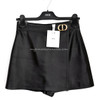 DIOR Leather Skort with CD Buckle 36  *New