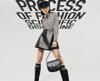 DIOR Leather Skort with CD Buckle 36  *New