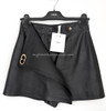 DIOR Leather Skort with CD Buckle 36  *New