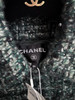 CHANEL 18K Runway Tweed Jacket 34 Green/ Black Ecru *New