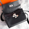 HERMES Kelly Messenger PM Noir PHW
